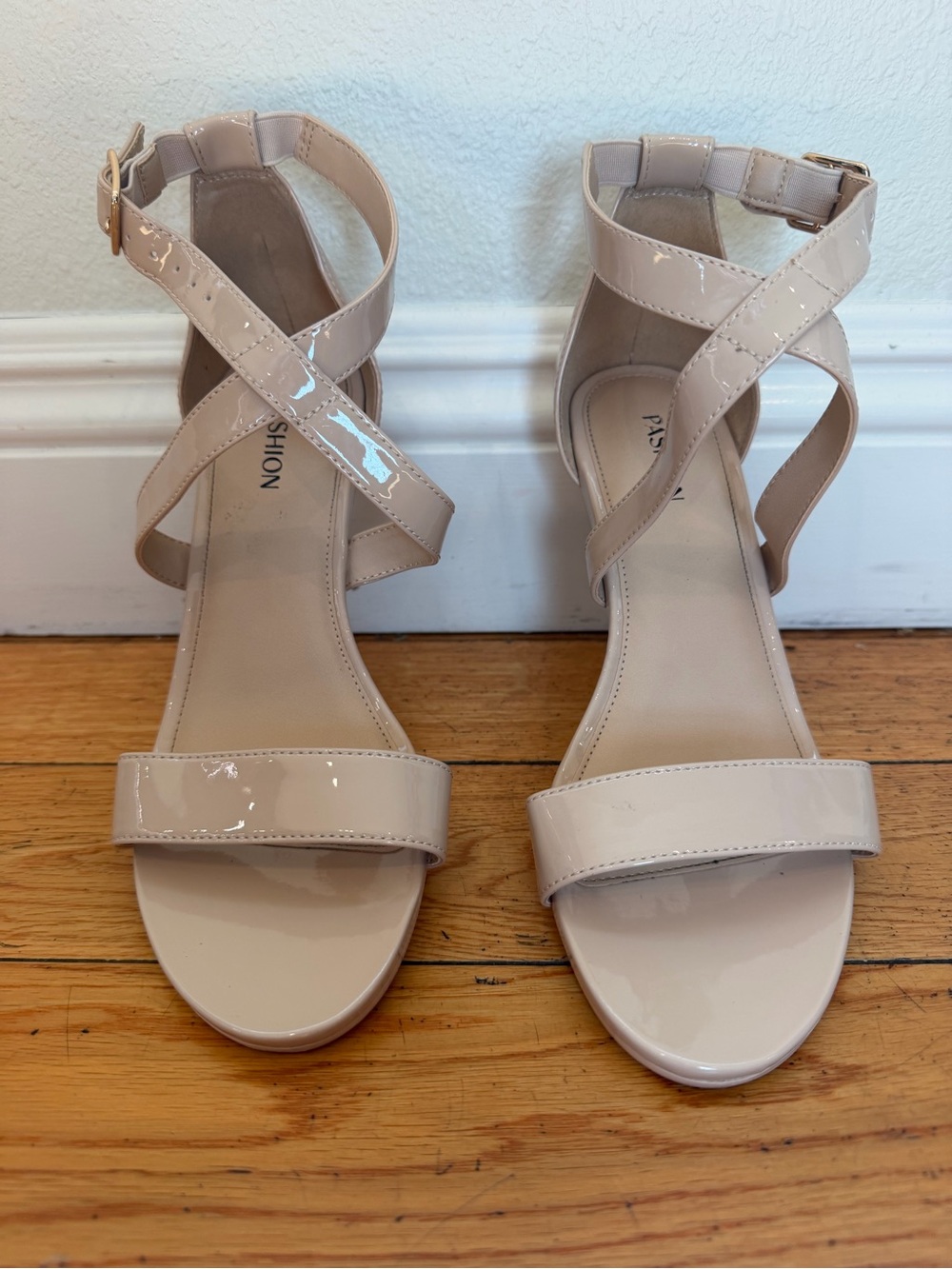 PASHION The Sandal Upper — Sand Patent — Size 7.5